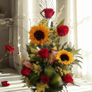 ARREGLO CON GIRASOL